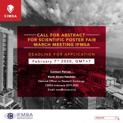 CALL FOR ABSTRACT FOR SCIENTIFIC POSTER FAIR MARCH MEETING 2020 IFMSA