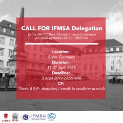 Call for IFMSA delegation to the UNFCCC Bonn Climate Change Conference & Subsidiary Bodies