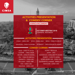 ACTIVITIES PRESENTATION & COMDEV CORNER - OCTOBER MEETING 2018