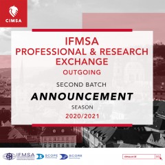 IFMSA EXCHANGE SEASON 2020/2021: 2ND BATCH ANNOUNCEMENT