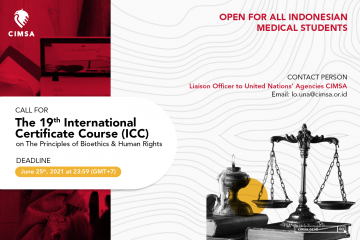 image Call for The 19th International Certificate Course (ICC) on the Principles of Bioethics & Human Rights