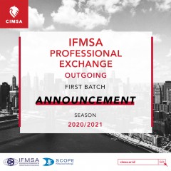 SCOPE CIMSA OUTGOING ANNOUNCEMENT 2020/2021: 1ST BATCH