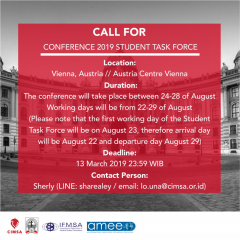 image CALL FOR THE AMEE CONFERENCE 2019 STUDENT TASK FORCE