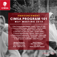 image ANNOUNCEMENT : CIMSA PROGRAM 101