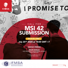 CALL FOR MSI 42 SUBMISSION