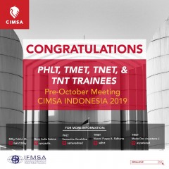 ANNOUNCEMENT: TRAINEES OF PRE-OCTOBER MEETING CIMSA INDONESIA 2019