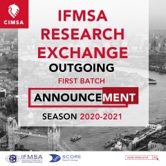 IFMSA RESEARCH EXCHANGE 1ST BATCH ANNOUNCEMENT