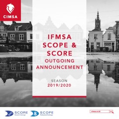 IFMSA SCOPE & SCORE OUTGOING ANNOUNCEMENT