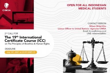 Second Call for The 19th International Certificate Course (ICC) on the Principles of Bioethics & Human Rights