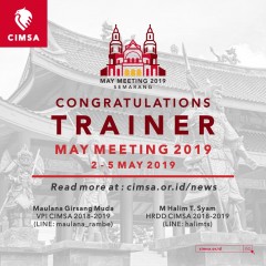 image ANNOUNCEMENT - TRAINER MAY MEETING CIMSA 2019, SEMARANG